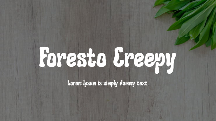 Foresto Creepy Font