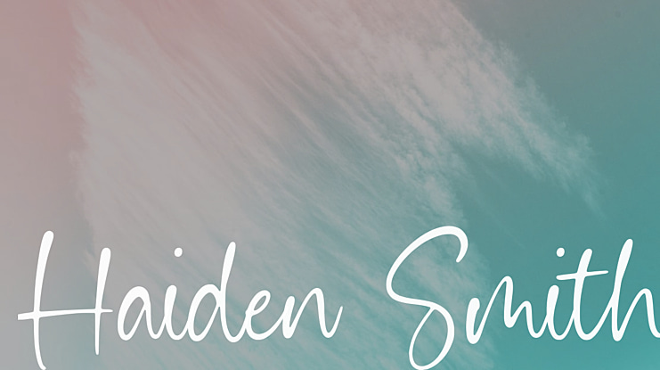 Haiden Smith Font