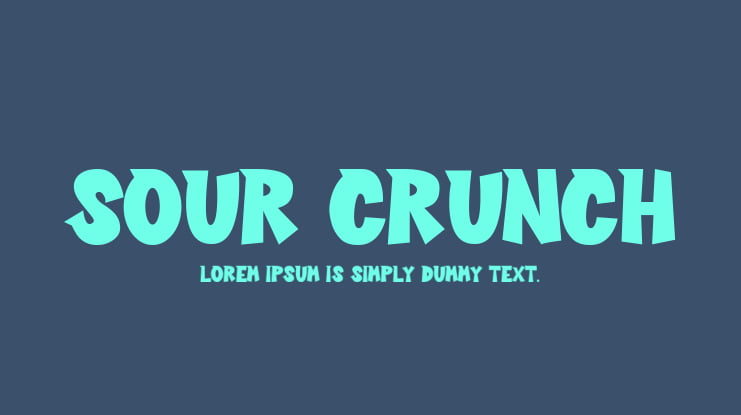 Sour Crunch Font