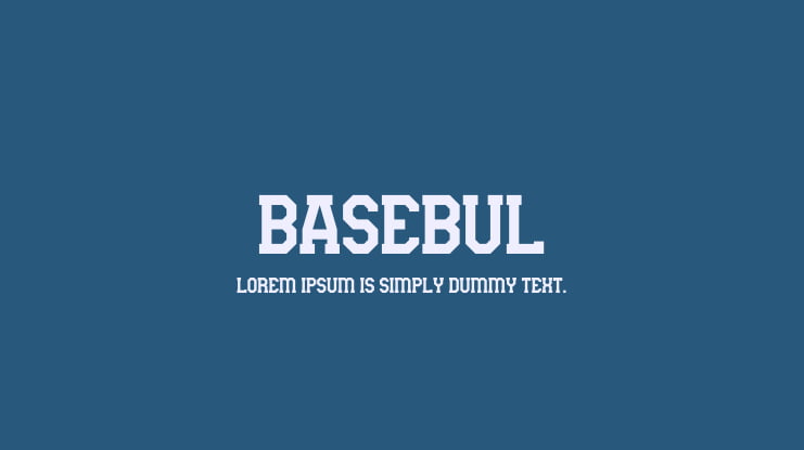 BASEBUL Font