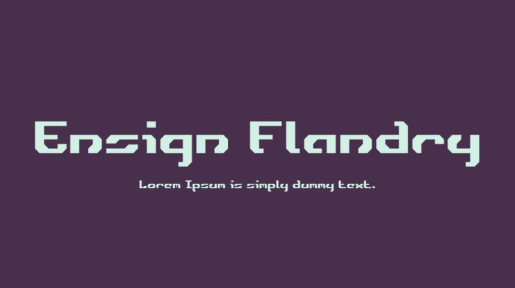 Ensign Flandry Font Family