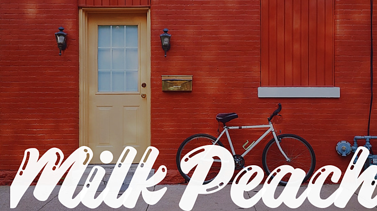 Milk Peach Font Family