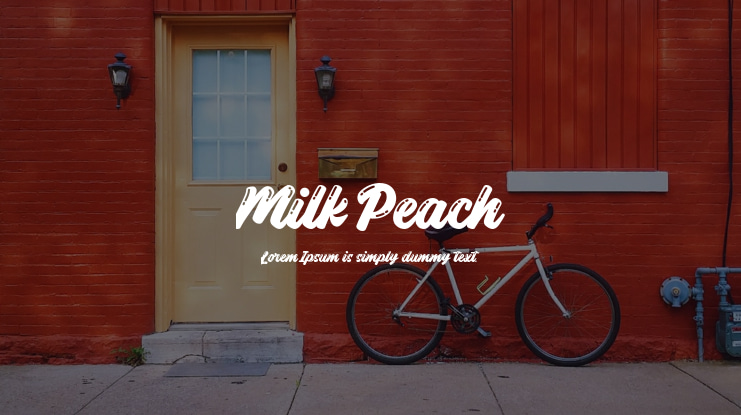 Milk Peach Font Family