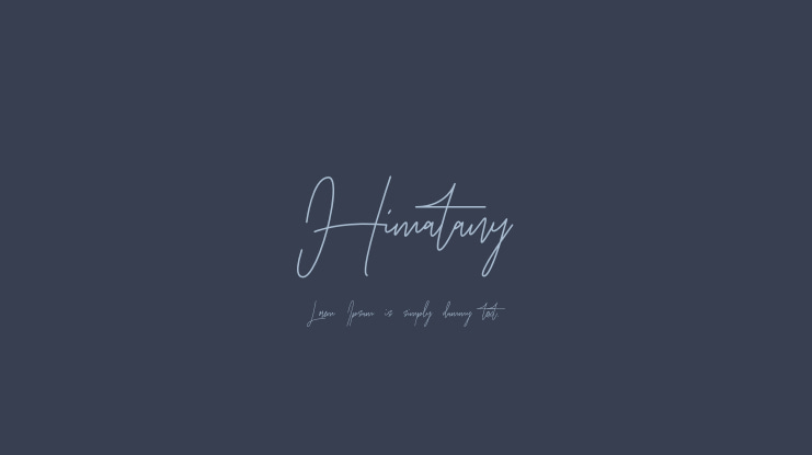 Himatany Font