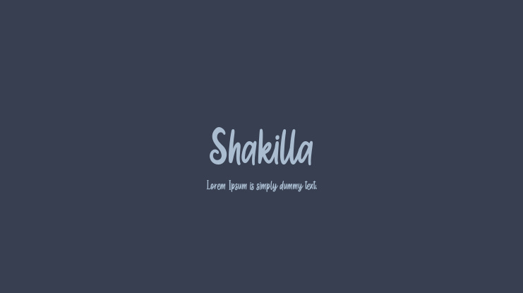 Shakilla Font