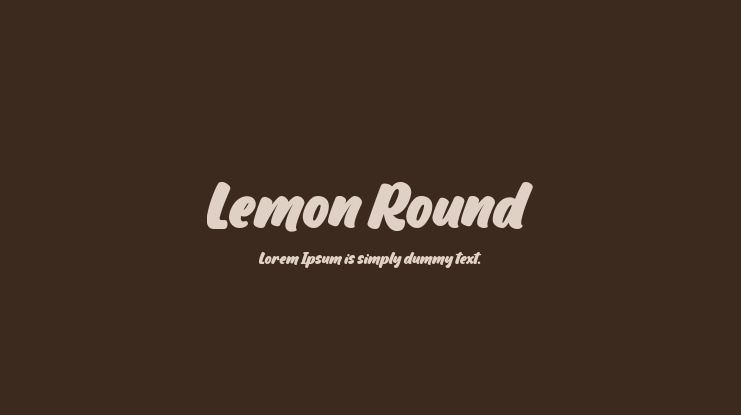 Lemon Round Font
