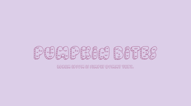Pumpkin Bites Font Family