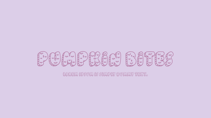 Pumpkin Bites Font Family