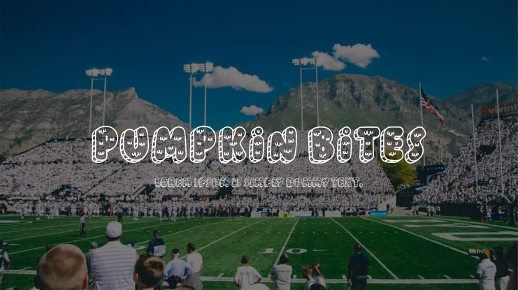 Pumpkin Bites Font Family