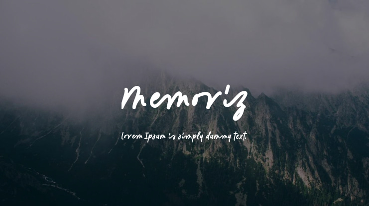 Memoriz Font