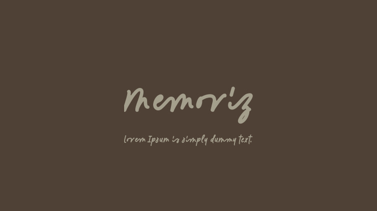 Memoriz Font