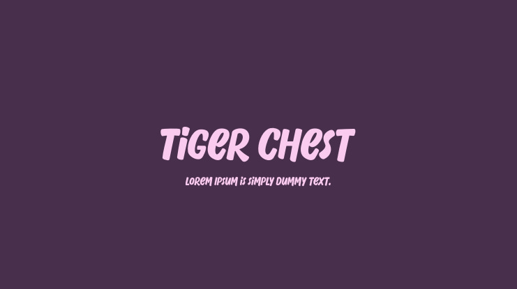 Tiger Chest Font