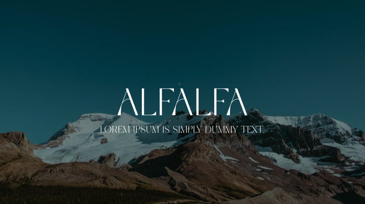 Alfalfa Font
