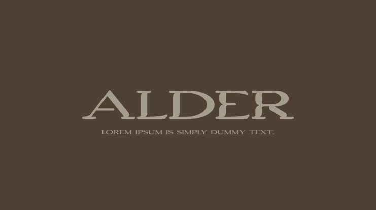 Alder Font