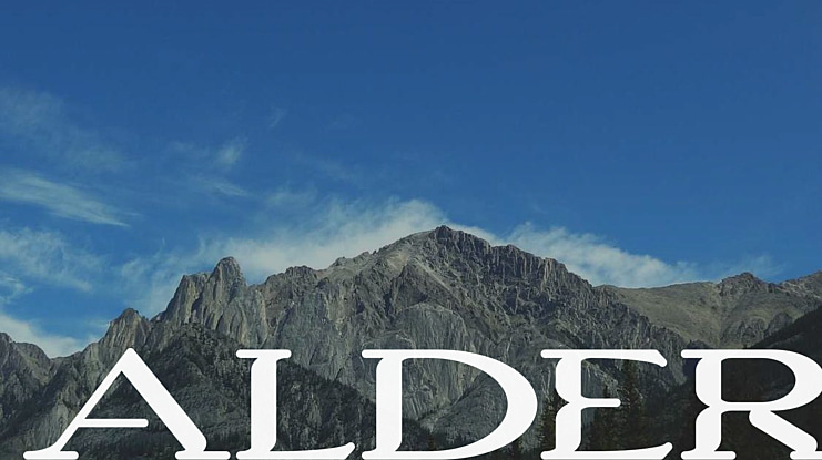 Alder Font
