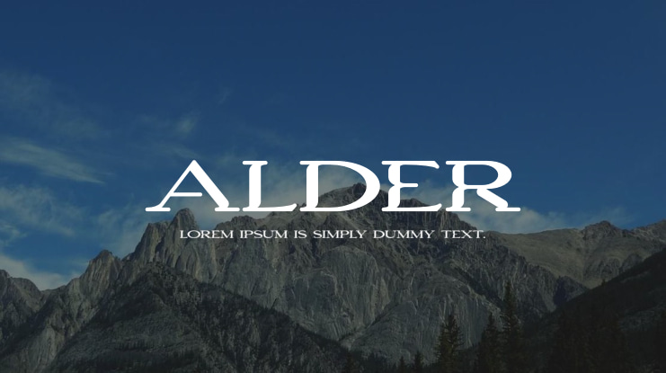 Alder Font