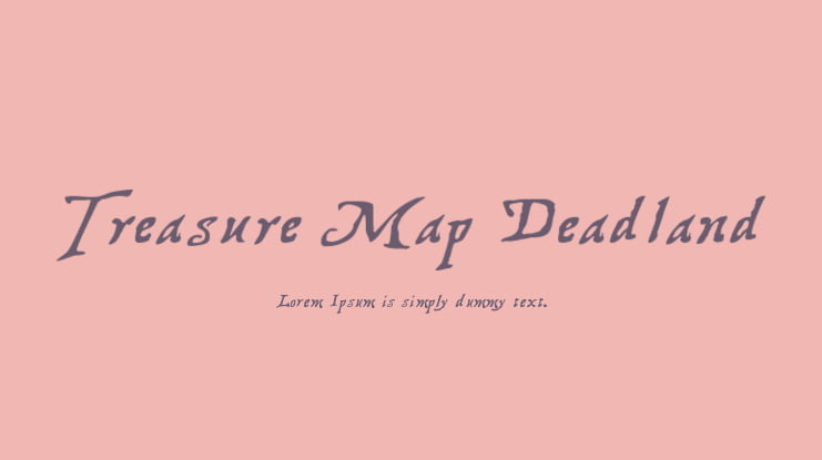 Treasure Map Deadland Font