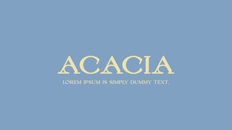 Acacia Font