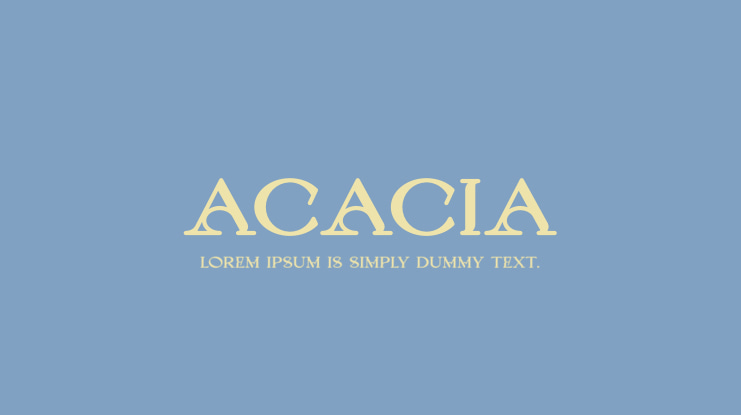 Acacia Font