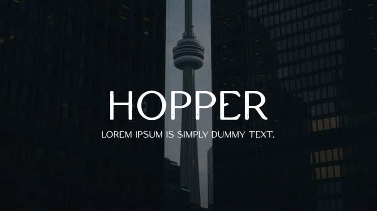 Hopper Font