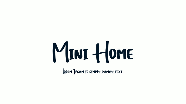 Mini Home Font