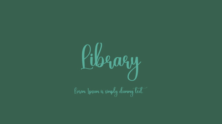 Library Font