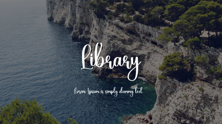Library Font