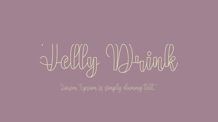 Jelly Drink Font