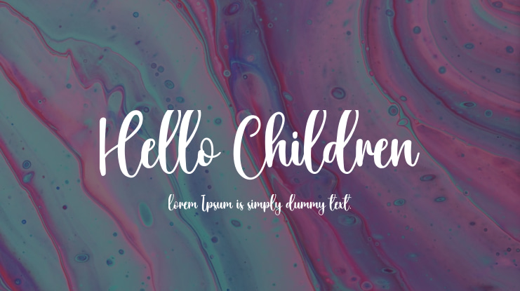 Hello Children Font