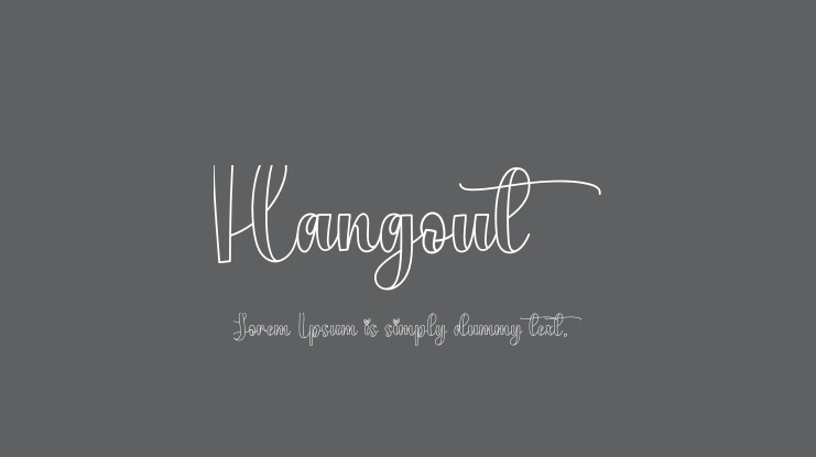 Hangout Font