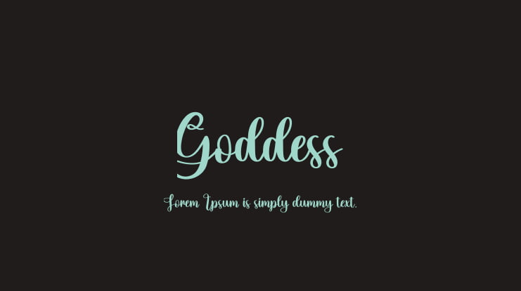 Goddess Font