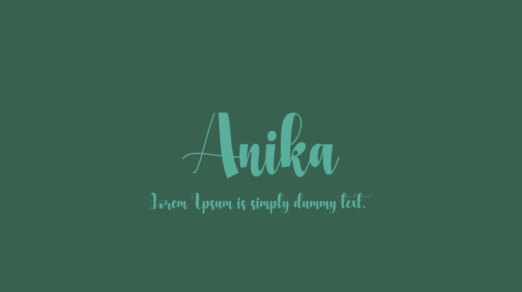 Anika Font