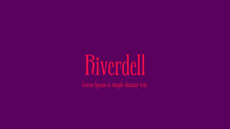 Riverdell Font
