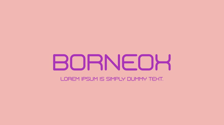 BORNEOX Font