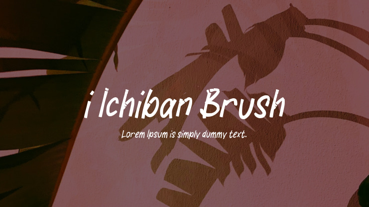 i Ichiban Brush Font