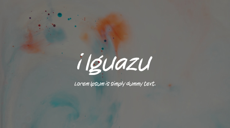 i Iguazu Font