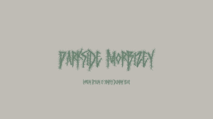 Darkside Morbizey Font Family
