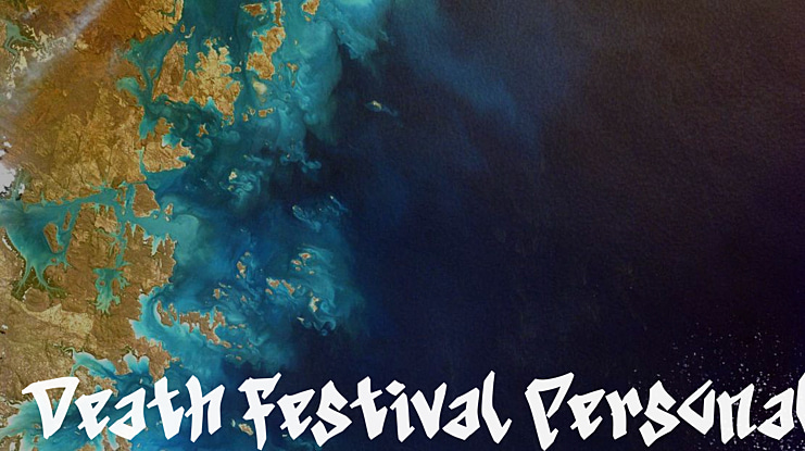 Death Festival Personal Font