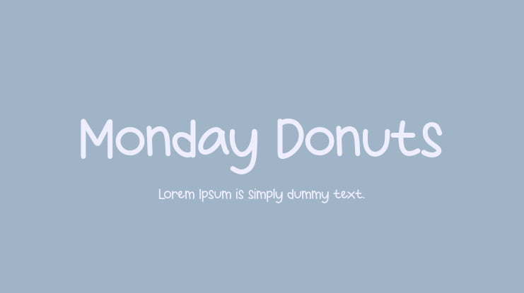 Monday Donuts Font