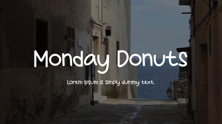 Monday Donuts Font