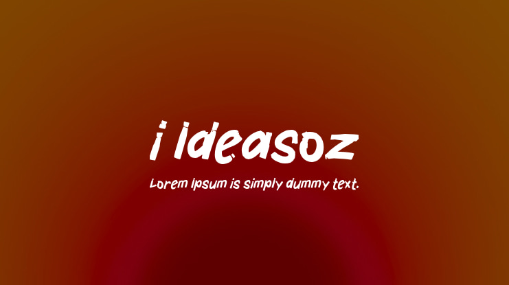 i Ideasoz Font