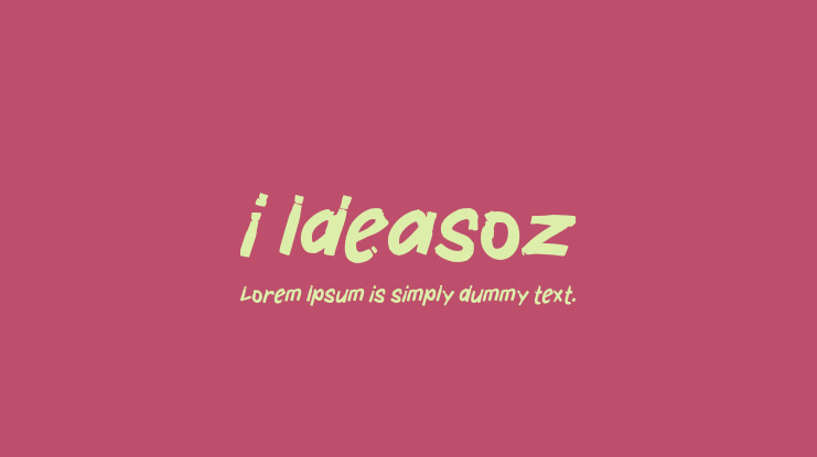 i Ideasoz Font