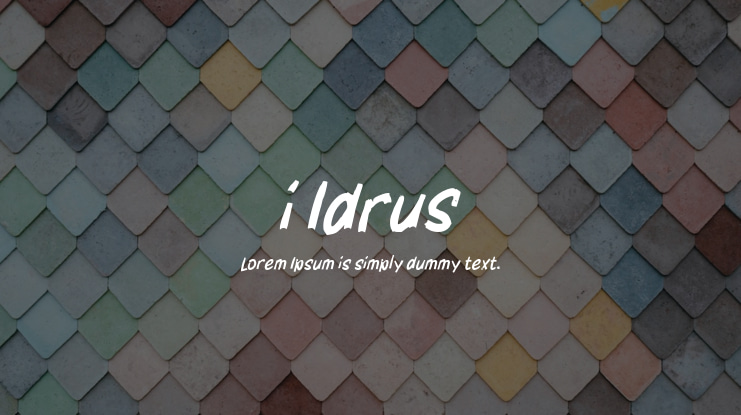 i Idrus Font