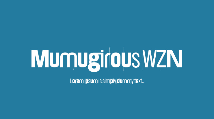 Mumugirous WZN Font