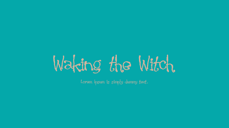 Waking the Witch Font