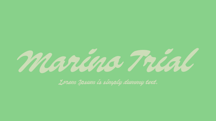 Marino Trial Font