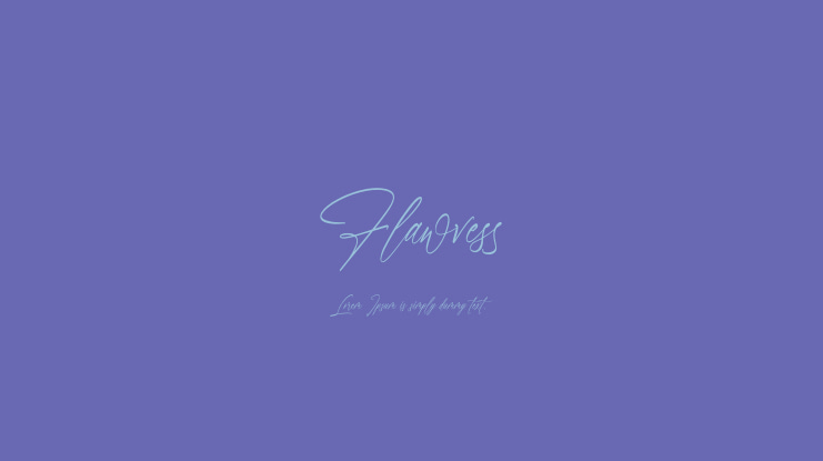 Flawvess Font