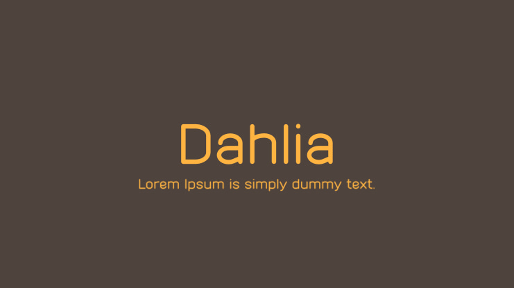 Dahlia Font