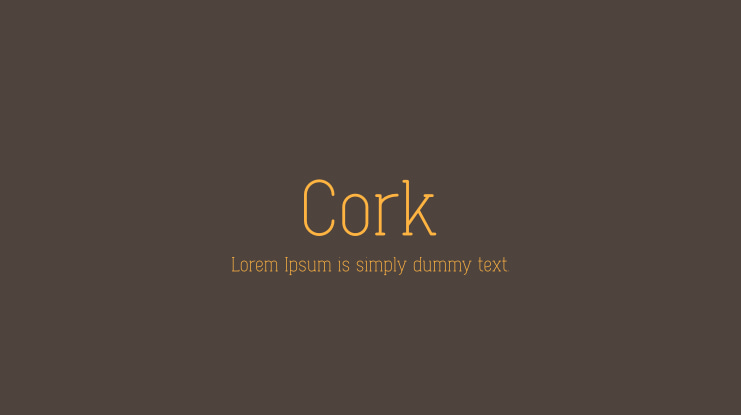 Cork Font