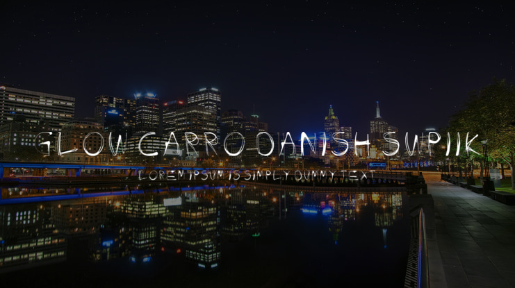 Glow Carro Danish SWpiik Font